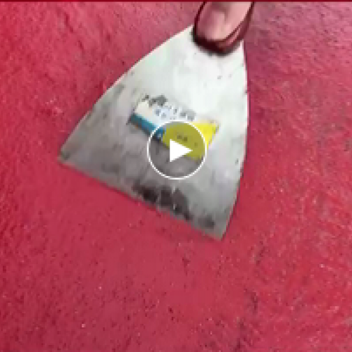 防水涂料实力厂家——永兰红橡胶外露耐候防水超强耐磨测试
